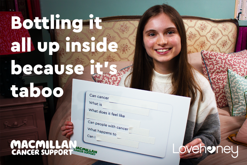 Macmillan X Lovehoney Partnership | Ellie Thumbnail with Macmillan & LH Logos